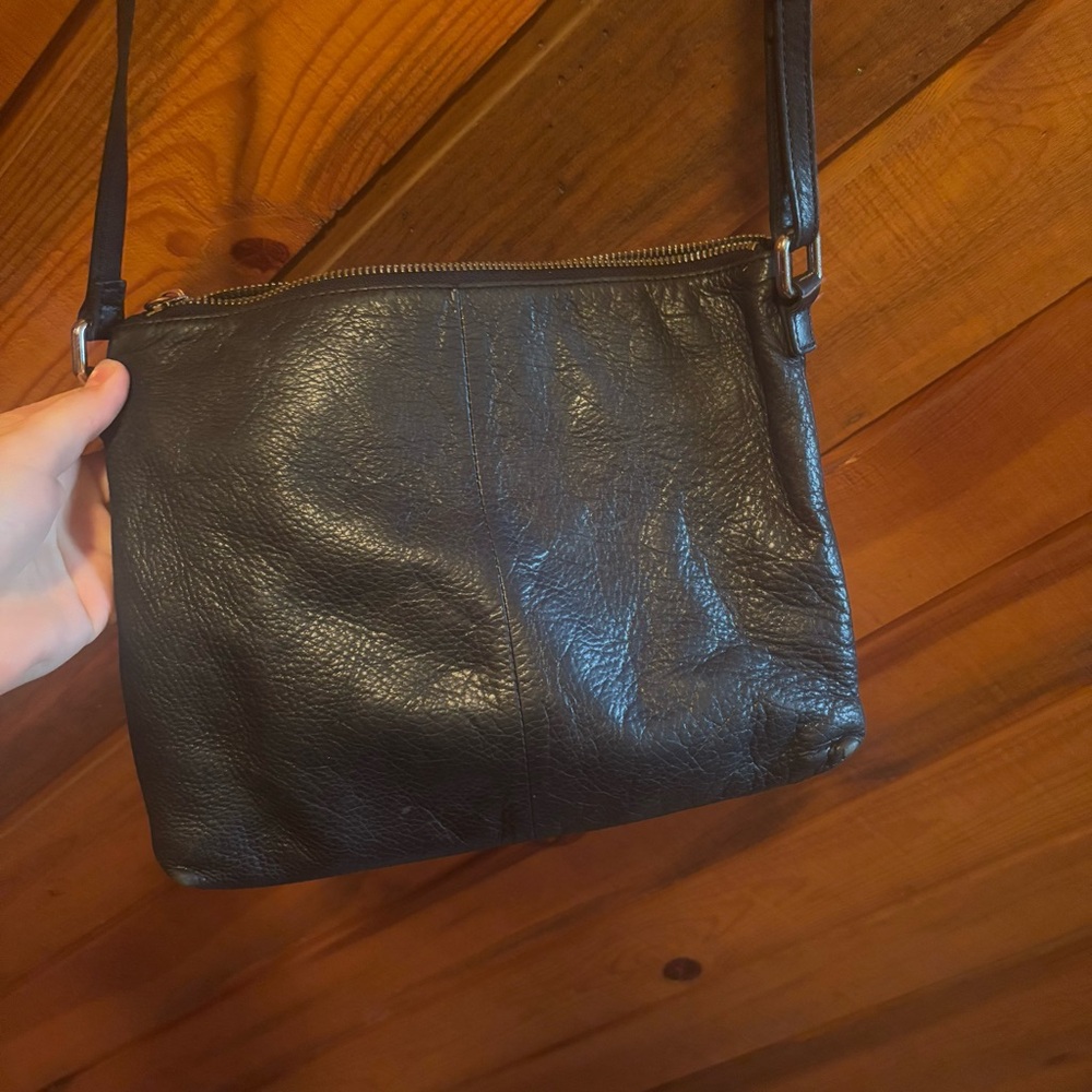 Margot New York dark green leather crossbody purse - Picture 6 of 10